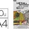 Métal à repousser jpc format a4 210x297mm coloris assortis or/argent sachet 10f