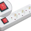 Multiprise mediarange parafoudre 3 prises interrupteur on/off sécurité enfant longueur cordon 1.4m