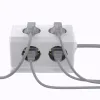 Multiprise q-connect 10 en 1 cable 1,4m 6 prises courant 3 ports usb 1 port usb-c 140x76x87 mm