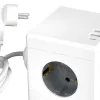 Multiprise q-connect power cube 6 en 1 cable 1,4m 3 prises courant 2 ports usb 1 port usb-c 75x75x112 mm