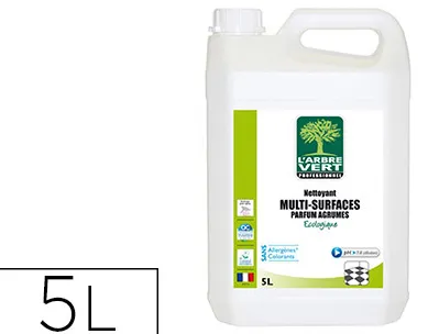 Nettoyant arbre vert multi-usages concentré diluer inox émail carrelages aluminium sols vitrifiés bidon 5l