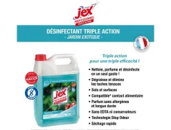 Nettoyant multi usages jex professionnel triple action parfum jardin exotique bidon 5 l