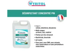 Nettoyant multi usages wyritol 3d parfum pin bidon 5 l