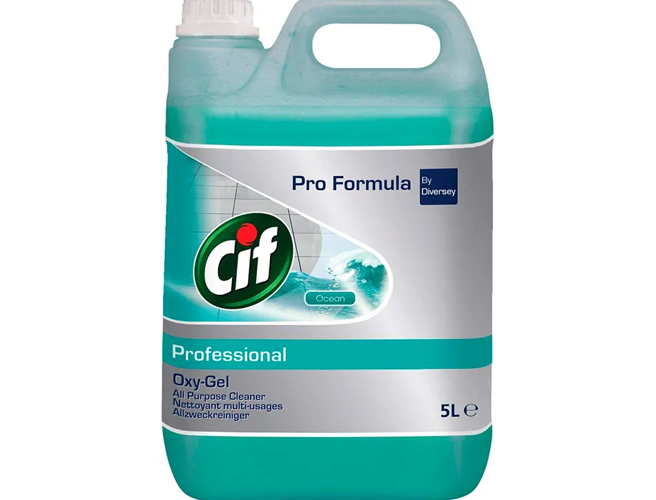 Nettoyant multi-usage cif oxy-gel sols et toutes surfaces lavables murs carrelages parfum ocean bidon