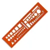 Normographe minerva tactiques otan standard n.46 en plastique coloris orange