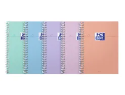 Notebook oxford etudiant integrale 4 trous 230x297mm 160 pages optik paper seyes col pastel ass lot de 20 blocs