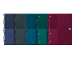 Notebook oxford international reliure integrale 222x295mm 160 pages optik paper perforees 4 trous reglure lign