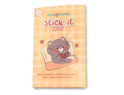 Notes adhesives imaginovo stick it notebook 20 notes adhesives ourson tailles assorties