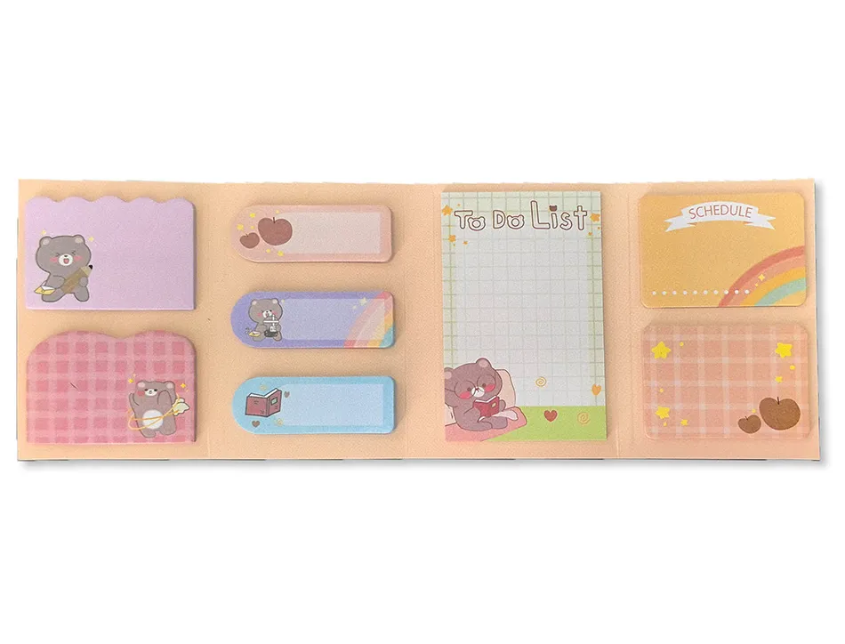 Notes adhesives imaginovo stick it notebook 20 notes adhesives ourson tailles assorties