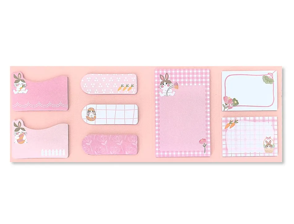 Notes adhesives imaginovo stick it notebook 20 notes adhesives lapin tailles assorties