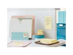 Notes post-it super sticky jaunes format 76 x 127 mm 90 feuilles lot 6 blocs