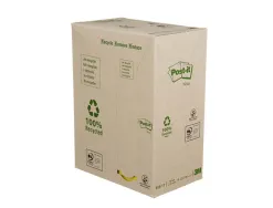 Notes repositionnables post-it jaunes format 76 x 127 mm bloc 100 feuilles tour 16 blocs