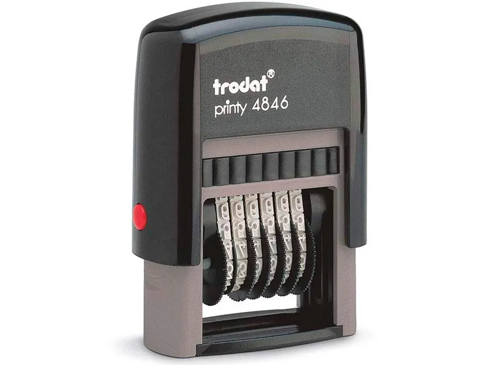 Numeroteur trodat automatique printy t4846 encrier 6/4911 encrage noir