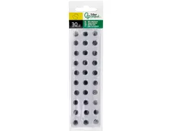 Oeil adhesif liderpapel blanc avec pupille noire sachet 30 unites