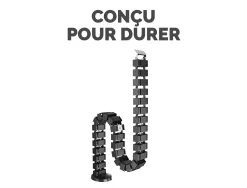 Organisateur cables fellowes cablespine coloris noir