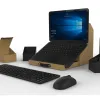 Organisateur de bureau mobile savana oxford 1 compartiment arrierre 1 compartiment ferme 2 pots de rangement