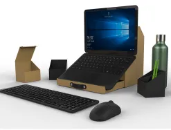 Organisateur de bureau mobile savana oxford 1 compartiment arrierre 1 compartiment ferme 2 pots de rangement