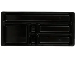 Organisateur tiroir q-connect amovible 344x160x33 mm coloris noir