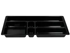 Organisateur tiroir q-connect amovible 344x160x33 mm coloris noir