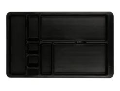Organisateur tiroir q-connect amovible 364x225x21 mm coloris noir