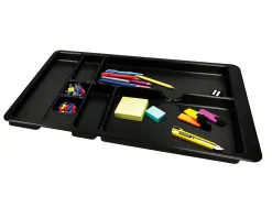 Organisateur tiroir q-connect amovible 364x225x21 mm coloris noir