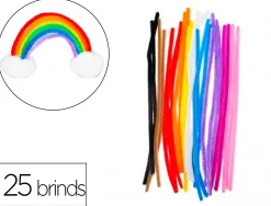 Pack chenilles sodertex diam. 8mmx l300mm 25 brins 10 coloris assortis