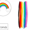 Pack chenilles sodertex 6mmx300mm 25 brins 10 coloris assortis