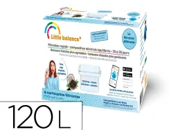 Pack de 6 cartouches filtrantes 120l. chlore 100 l. calcaire