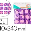 Pack de 12 mini tampons en mousse eva sodertex theme au bon marche diam. 340mm
