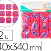 Pack de 12 mini tampons en mousse eva sodertex theme destination lune diam. 340mm