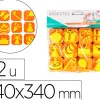 Pack de 12 mini tampons en mousse eva sodertex theme c'est la fete diam. 340mm