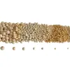 Pack de perles sodertex en bois naturea - 7 tailles - 575 pcs - 580g - 1 coloris