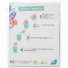 Pack formes printemps en papier ensemenc - 3,5 cm - 100 pcs - coloris blanc