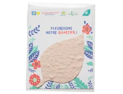 Pack formes printemps en papier ensemenc - 3,5 cm - 100 pcs - coloris blanc