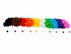 Pack mini pompons sodertex colores - 1 cm - 1000 pcs - 10 coloris assortis