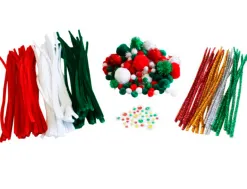 Pack no l sodertex 113 pompons + 38 pompons m tallis s + 35 yeux mobiles + 99 chenilles + 24 chenilles