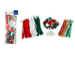 Pack no l sodertex 113 pompons + 38 pompons m tallis s + 35 yeux mobiles + 99 chenilles + 24 chenilles