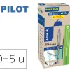 Pack pilot begreen b2p ecoball 10 stylos-bille pointe moyenne + 10 recharges bleu