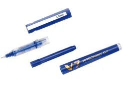 Pack pilot v7 10 rollers encre liquide rechargeables pointe moyenne 10 sets de 3 recharges 5 offertes coloris