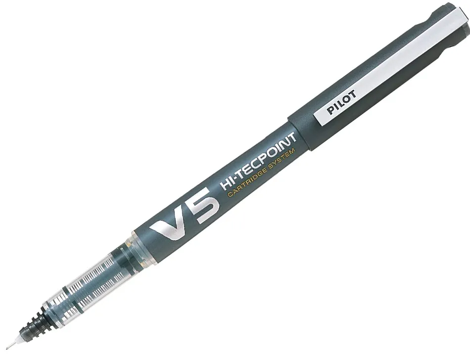 Pack pilot v5 10 rollers encre liquide rechargeables pointe moyenne 10 sets de 3 recharges 5 offertes coloris
