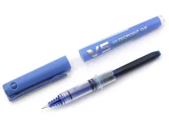 Pack pilot v5 10 rollers encre liquide rechargeables pointe moyenne 10 sets de 3 recharges 5 offertes coloris