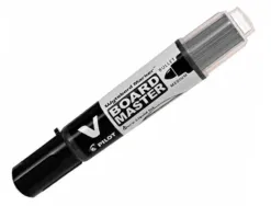 Pack pilot v-board master 10 marqueurs effacables a sec pointe conique moyenne 10 recharges 5 offertes coloris noir
