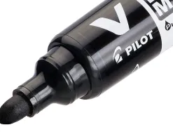Pack pilot v-board master 10 marqueurs effacables a sec pointe conique moyenne 10 recharges 5 offertes coloris noir