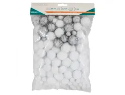 Pack pompons sodertex white - 3 tailles - 200 pcs - 2 coloris
