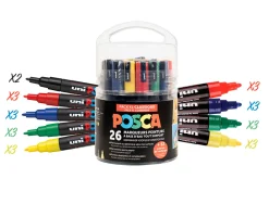 Pack posca educreatif classique + lot de 30 masques animaux + fiche atelier 04439