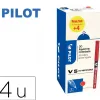 Pack roller pilot v5 pointe aiguille 0.5 mm avec regulateur d encre 16 + 4 offerts coloris rouge