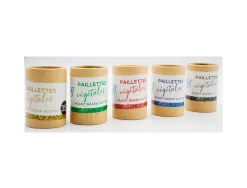 Paillettes oz international biodegradable vegetales tube carton 35g coloris bleu
