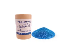 Paillettes oz international biodegradable vegetales tube carton 35g coloris bleu
