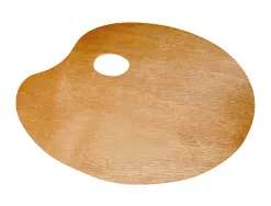 Palette de melange liderpapel bois ovale 20x30 cm grosseur 0,3 cm