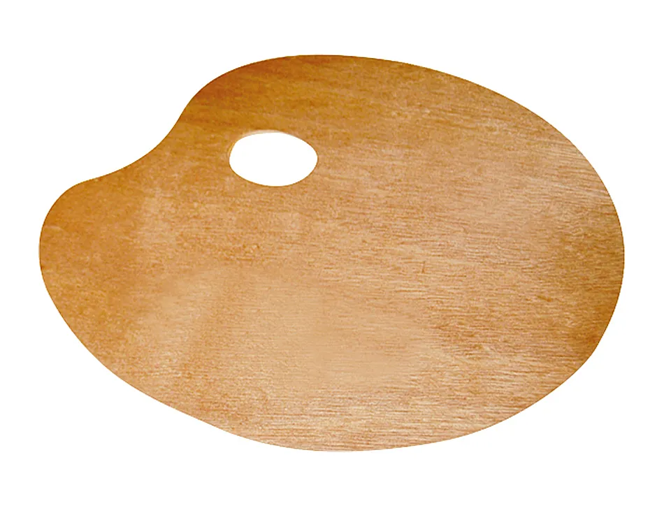Palette de melange liderpapel bois ovale 20x30 cm grosseur 0,3 cm